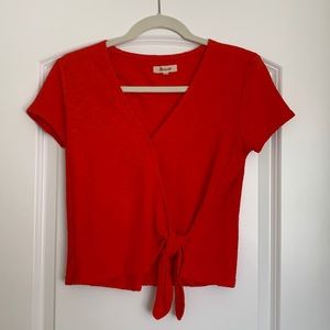 Madewell tie-waist top